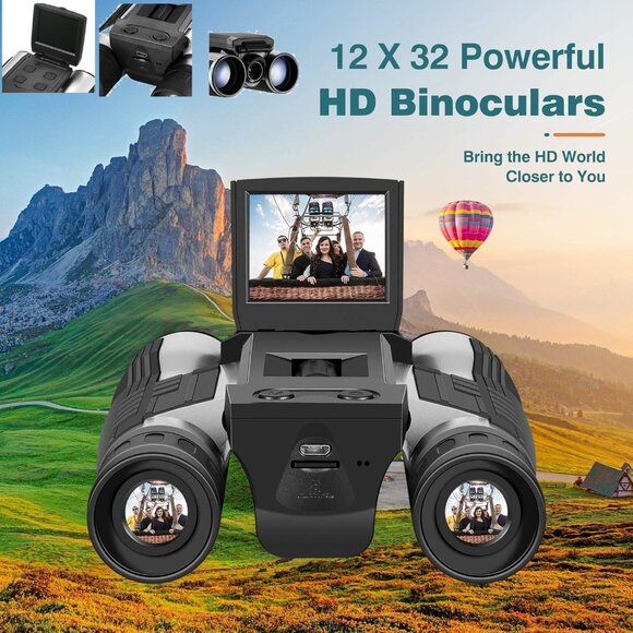 5M 2" LCD 16GB Digital Binocular with Camera 12X Zoom Video Photo Recorder - Picture 2 of 4
